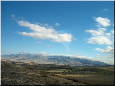 Driving to Granada - great scenery, brand-new freeways, fun drive!