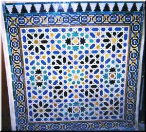 Alhambra - tile mosaic closeup