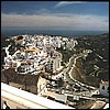 View from the roof terrace. That's the Mediterranean Sea in the distance, about 10 km away at Nerja.