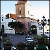 Competa's church, main square. The day we were there, the church was sporting a