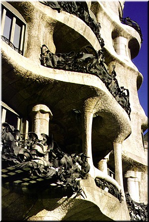 The Pedrera was actually used as an apartment building - there's the apartment balconies!