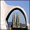 From the roof of the Pedrera you can see the next stop on the Gaudi itinerary - the Sagrada Familia Cathedral.
