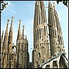 Sagrada Familia from just outside the main gate. As the crane suggests, it is still under construction.