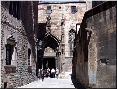 Barcelona - Gothic Quarter - near the Cathedral, I think