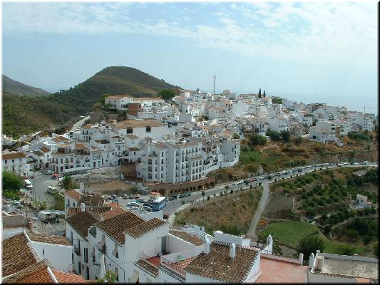 Frigiliana - old village in foreground, new village beyond