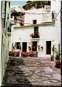 Frigiliana - a major street in the old quarter