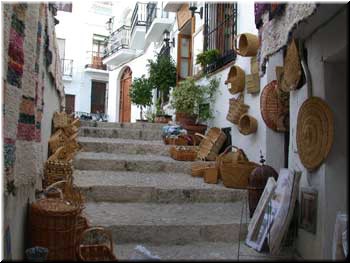 Frigiliana - another stepped street, apparently leading up to the church plaza.