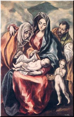 The Prado - El Greco - Sagrada Familia (Holy Family)