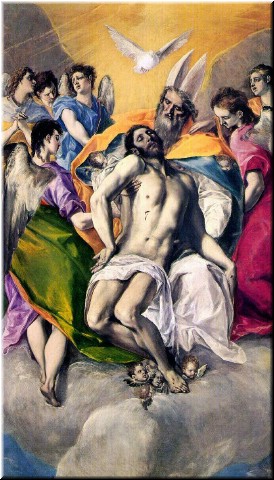 The Prado - another monumentally spooky painting from that same El Greco room (The Holy Trinity)