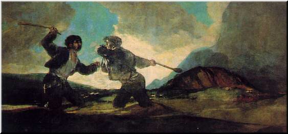 The Prado - Goya's Black Paintings - Richard kinda liked the Colossus paintings, though