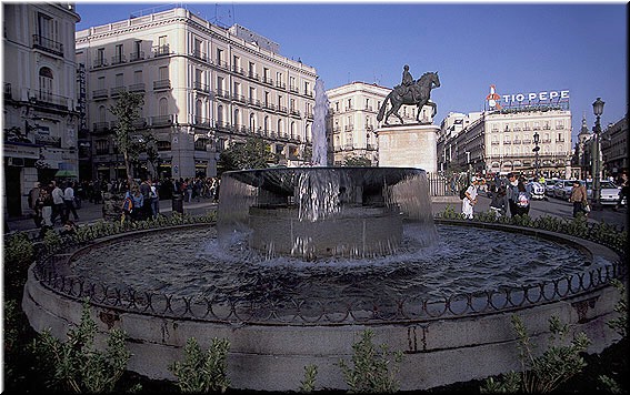 The Puerta del Sol in all its glory - note the iconic Tio Pepe sign in the background