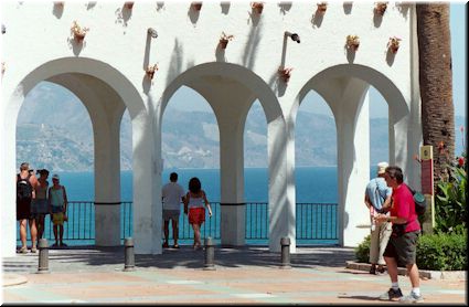 Nerja's famous Balcon de Europa, with a breathtaking view of the Mediterranean