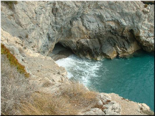 If you were a seagull you could fly down from the Balcon to one of these lovely coves