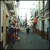 Nerja - a typical street. It's a little touristy.