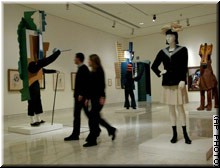 Richard's favorite room . Yes, those are actually cubist parade costumes, designed by Picasso! 