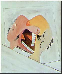 Picasso did endless variations on this disturbing image - but I think this was the first of the series.