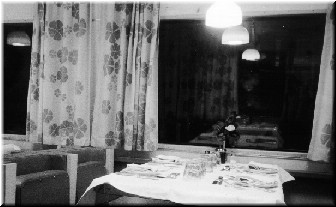 Then we had a lovely meal in a dining car that looked exactly like this.