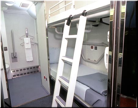 And when we got back to our compartment, it looked something like this! (only the ladder was different).