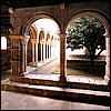 The cloister of the Poblet abbey, where the monks washed their hands and refreshed their spirits