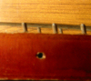 Hole for wire stand in pianolin